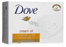 Dove Cream Oil Moroccan Argan Oil krémové toaletní mýdlo s arganovým olejem 100 g