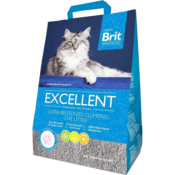 Brit Fresh for Cats Excellent Ultra Bentonite natural clumping litter for cats 5 kg