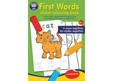 Ditipo Coloring book with stickers The first English words for teaching English to children 4+ 24 pages