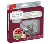 Yankee Candle Black Cherry - Ripe cherries car scent metal silver tag Charming Scents set Linear 13 x 15 cm, 90 g