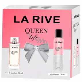 La Rive Queen of Life perfumed water for women 75 ml + deodorant spray 150 ml, gift set