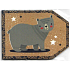 Nekupto Christmas gift cards bear 5.5 x 7.5 cm 6 pieces