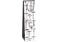 Bottle bag ST white - corkscrew