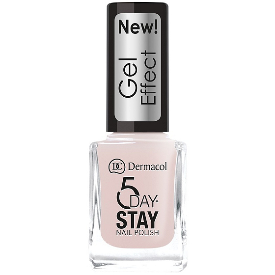 Dermacol 5 Day Stay Gel Effect long-lasting nail polish with gel effect 26 Satin 12 ml