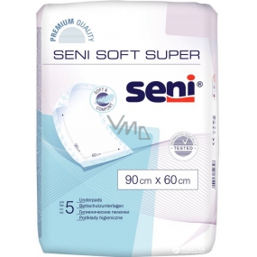 Seni Soft Super hygienic absorbent pads 4 drops, 90 x 60 cm 5 pieces