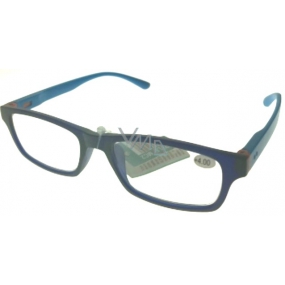 Berkeley Reading glasses +4.0 plastic blue light blue side 1 piece MC2151