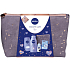 Nivea Smooth Care body lotion for women 400 ml + shower gel 250 ml + Black & White Pure antiperspirant roll-on for women 50 ml + Labello Hydro Care lip balm 4.8 g + case, cosmetic set