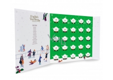 English Tea Shop Bio Advent calendar in the shape of a green book, 25 pieces of loose tea pyramids, 13 flavors, 50 g, gift set