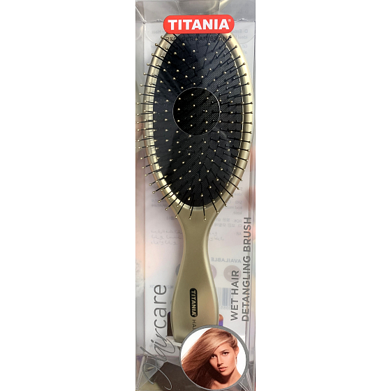 Titania Hair Brush Gold 22 cm