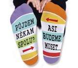 Nekupto Family gifts with humor Socks Let's go together, size 43-46
