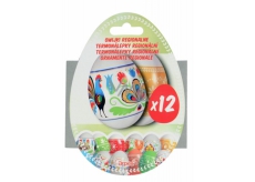 Thermal stickers Regional shrink foil for eggs 12 pieces