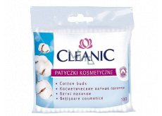 Cleanic Cotton sticks 100% cotton bag 100 pieces