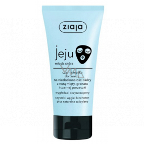 Ziaja Jeju Black Cleansing and Smoothing Face Mask for Skin Imperfections with Anti-inflammatory and Antibacterial Effects 50 ml