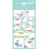 Sheet of Stickers for Home, for Gifts Floral - Greenish 11 x 23.5 cm
