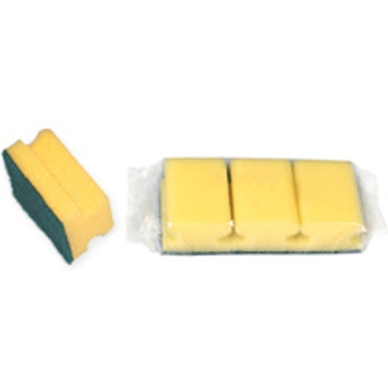 Spokar Sponge for dishes, profiled, 78 × 60 × 45 mm, package 3 pcs