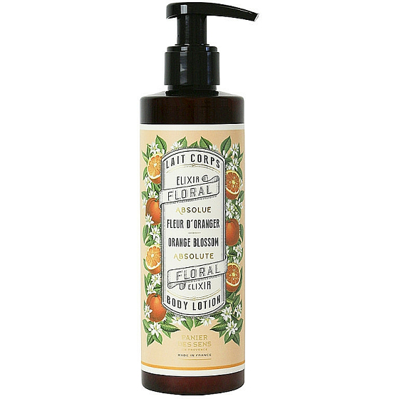 Panier des Sens Orange blossom luxury body lotion dispenser 250 ml