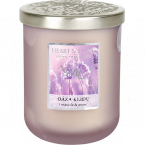 Heart & Home Oasis of Peace Soy scented candle large burns up to 70 hours 340 g