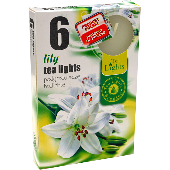 Tea Lights Lily scented tea lights 6 pieces