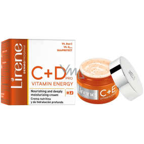 Lirene C+D Vitamin Energy deeply moisturizing and nourishing cream for all skin types 50 ml