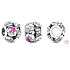 Sterling silver 925 Floral charm bead bracelet nature
