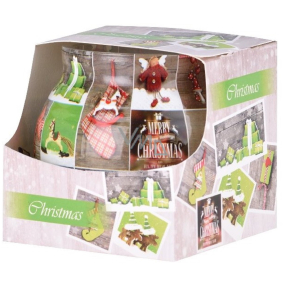 Emocio Dekor Christmas Collage scented candle glass 80 x 72 mm
