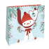 Nekupto Luxury Gift Paper Bag 18 x 16 cm Snowman