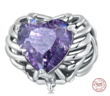 925 Sterling Silver Skeleton Heart Charm, Bead for Halloween Bracelet