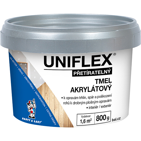 Uniflex Acrylic Sealant for Gypsum Board, Masonry and Wood, 800 g