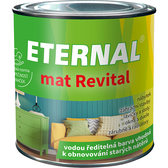 Eternal mat Revital paint for renewing old coatings, 213 black, 100 g
