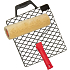 Spokar Uni Plyš Yellow-Green Universal Painting Roller with Handle and Grid, 240 mm