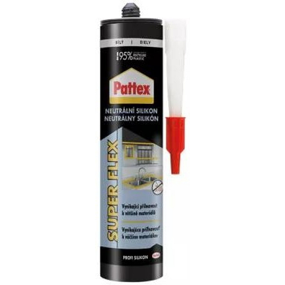 PATTEX Neutral Silicone, White, 280 ml