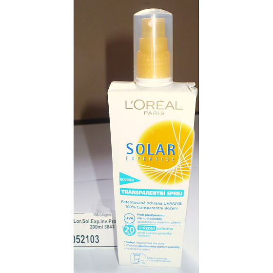 Loreal Paris Solar Expertise UV20 sunscreen transparent spray light skin 150 ml