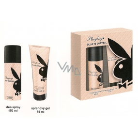 Playboy Play It Lovely deodorant spray + shower gel, cosmetic set