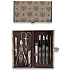 Kellermann 3 Swords Luxury Manicure 9 Piece Textile Textile Case 7027 FN
