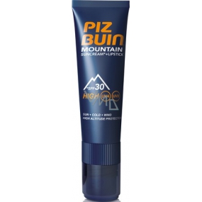 Piz Buin Mountain SPF30 Sun Cream 20 ml + SPF30 Lipstick 2.3 ml