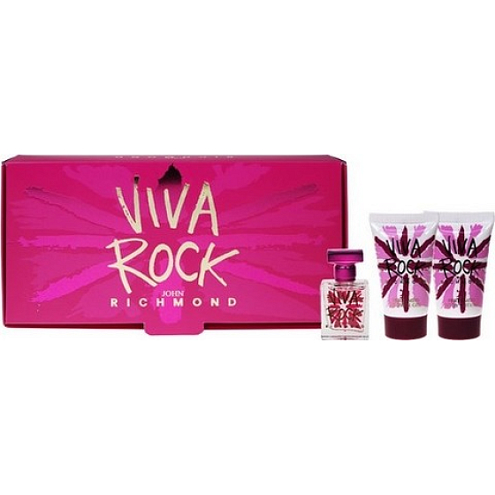 John Richmond Viva Rock EdT 4.5 ml Eau de Toilette + 25 ml Body Lotion + 25 ml shower gel, gift set
