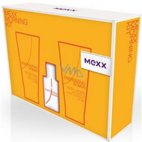 Mexx Energizing Woman eau de toilette 15 ml + shower gel 50 ml + body lotion 50 ml, gift set