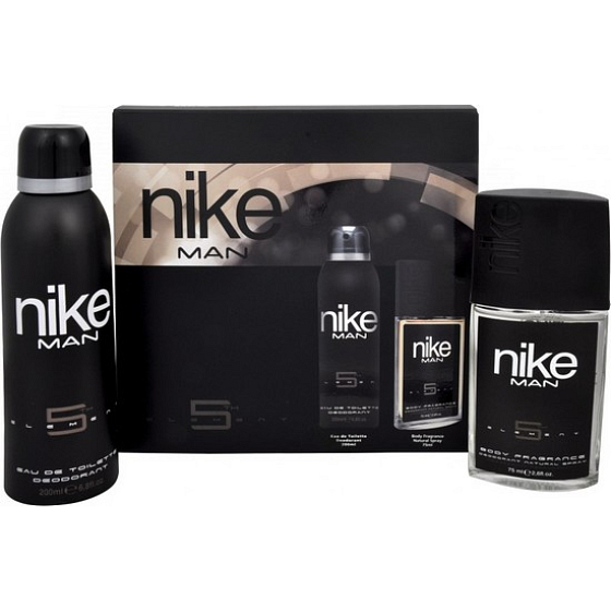 Nike 5th Element for Men perfumed deodorant glass for men 75 ml + deodorant spray 200 ml, cosmetic set
