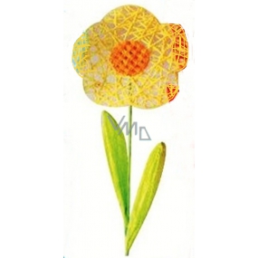 Flower large yellow intertwined 49 cm