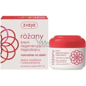 Ziaja Rose Flower SPF 10 soothing day cream for sensitive and dehydrated skin 50 ml