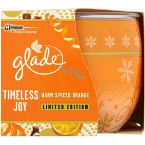 Glade by Brise Warm Spiced Orange scented candle in glass, burning time up to 30 hours 120 g