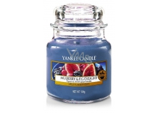 Yankee Candle Mulberry & Fig Delight - Delicious mulberries and figs Classic Small Scented Candle 104 g