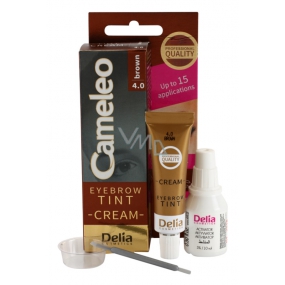 Delia Cosmetics Cameleo Creamy professional eyebrow color, ammonia-free 4.0 Brown - Brown 15 ml