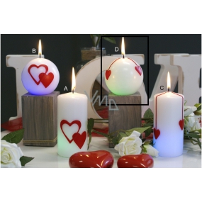 Lima Valentine's magic candle Heart ball 80 mm 1 piece