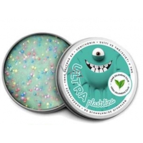 EP Line Intelligent Ultra plasticine glowing in the dark with the scent of Green Tea and glitter 80 g