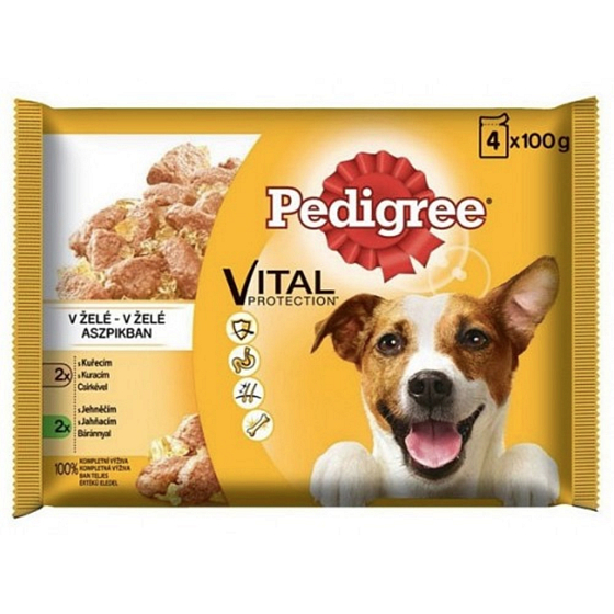 Pedigree Vital Protection with chicken, with lamb in jelly pouch 4 x 100 g