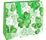 Nekupto Gift paper bag luxury 30 x 23 x 12 cm Four-leaf clover 2043 L - LFL