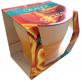 Admit Satin Glass Orange - Orange scented candle in glass 75 g