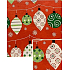 Nekupto Christmas gift wrapping paper 70 x 1000 cm Red with green and white decorations