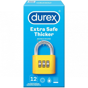 Durex Extra Safe Thicker latex condom, thicker, nominal width: 56 mm 12 pieces